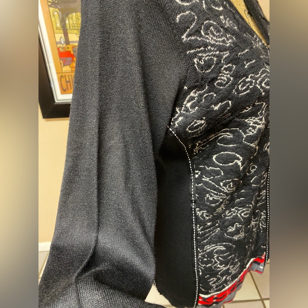 Elena Wang Unique Zip Up Sweater